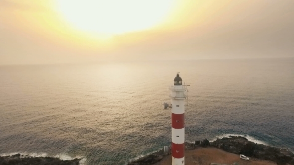 Lighthouse In Atlantic Ocean