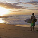 Surfer Gazing at the Beach Sunrise - VideoHive Item for Sale