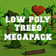 LowPoly Trees MegaPack Bundle - 3DOcean Item for Sale