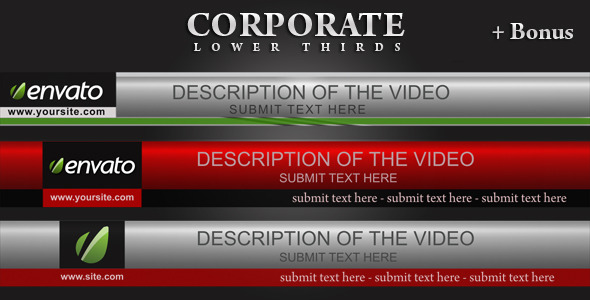Corporate Lower Thirds