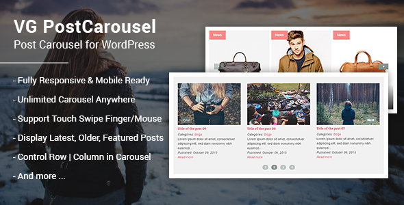 VG PostCarousel – Post Carousel for WordPress