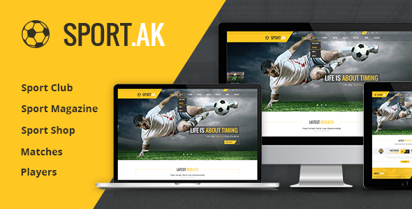 Motyw sportowy WordPress - SportAK