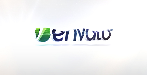 Wave 3D Logo & Text - 4K