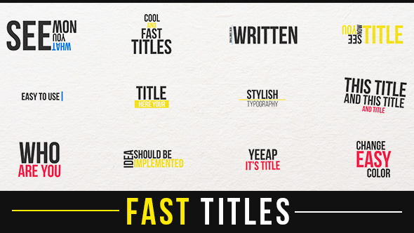 Fast Titles alt