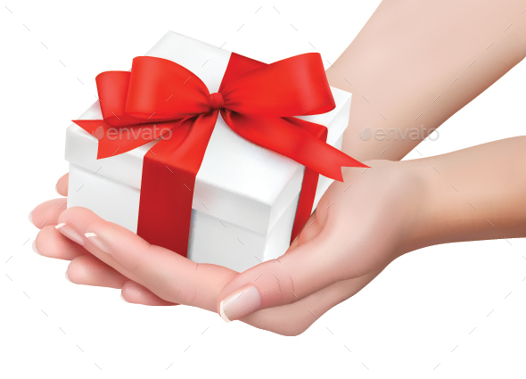 Gift Box in Hands