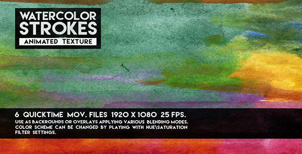 Watercolor Strokes Animated Texture