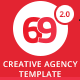 69Studio Creative Agency HTML5 Template - ThemeForest Item for Sale