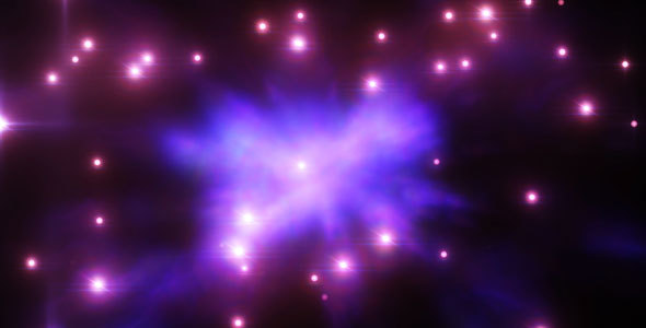 Purple Particles Lights