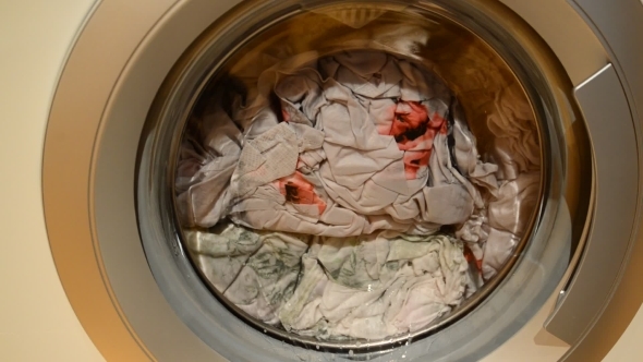 The Dirty Laundry Is Washed In  Washing Machine
