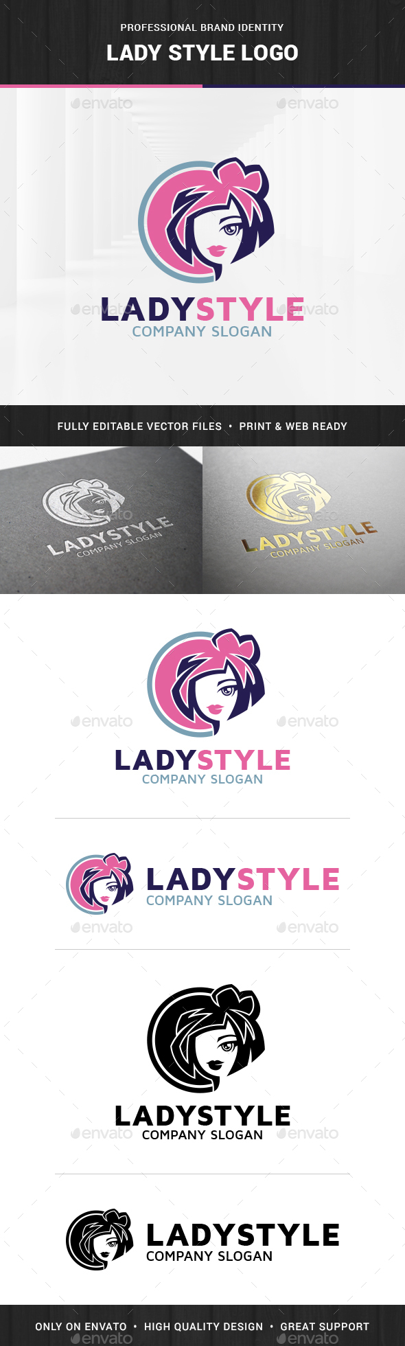Lady Style Logo Template
