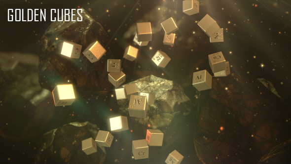 Golden Cubes In Space