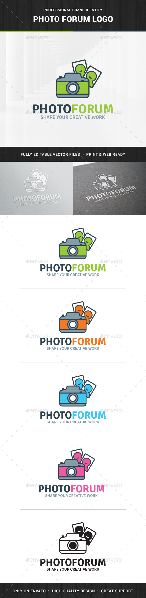 Photo Forum Logo Template