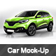 Photorealistic French Crossover car Wrap Mock-up - GraphicRiver Item for Sale