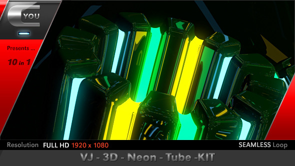 VJ 3D Neon Tube Kit