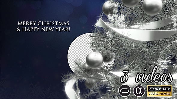 White Christmas Trees - 3 Pack alt