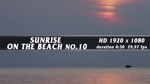 Sunrise On The Beach No.10