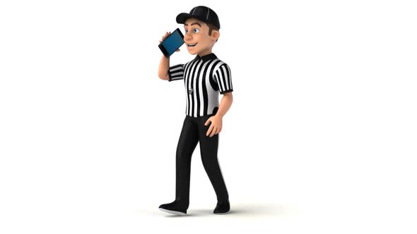 6 fun cartoon Referees 