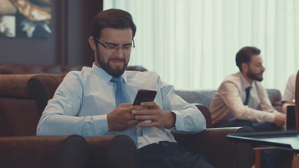 Smiling businessman