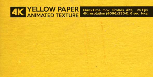 Yellow Paper Animated Texture