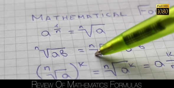 Review Of Mathematics Formulas 8