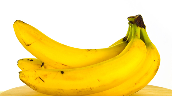 Branch Of Bananas Rotates