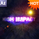 High Impact Titles After Effects Project