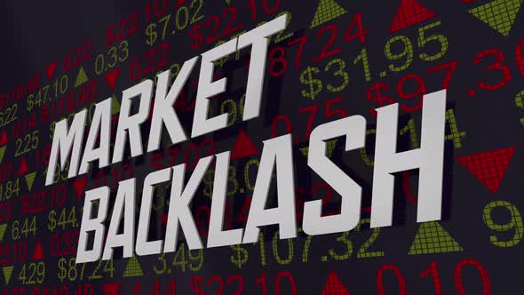 Market Backlash Reaction Response Bad News Stock Prices Fall
