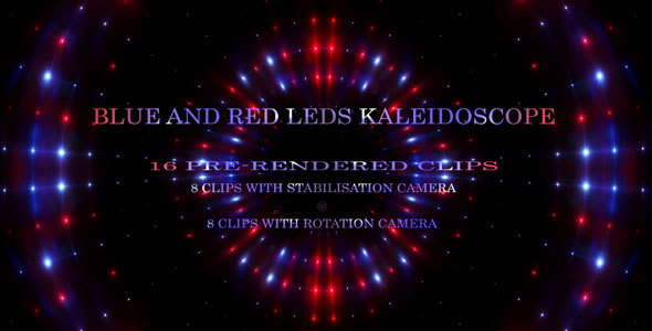 Blue And Red Leds Kaleidoscope