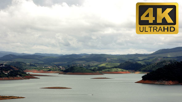 Clouds Over the Lake and Hills alt
