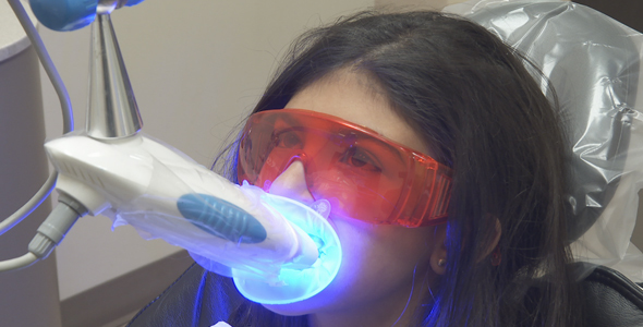 Young Girl Gets UV Whitening