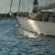 Large Sailing Yacht Moored In Marina At Sunset - VideoHive Item for Sale
