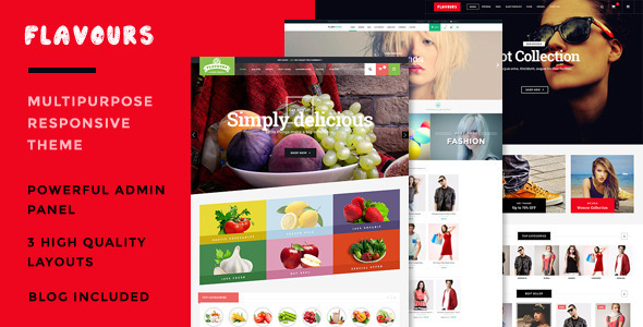 Flavours Fruit Store, Organic Shop & Fashion Store - Responsive OpenCart Theme