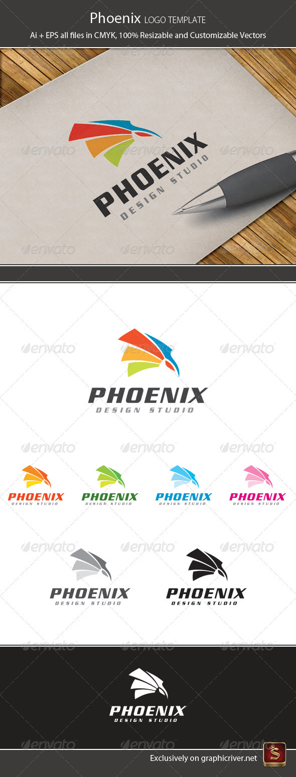 Phoenix Design Logo Template