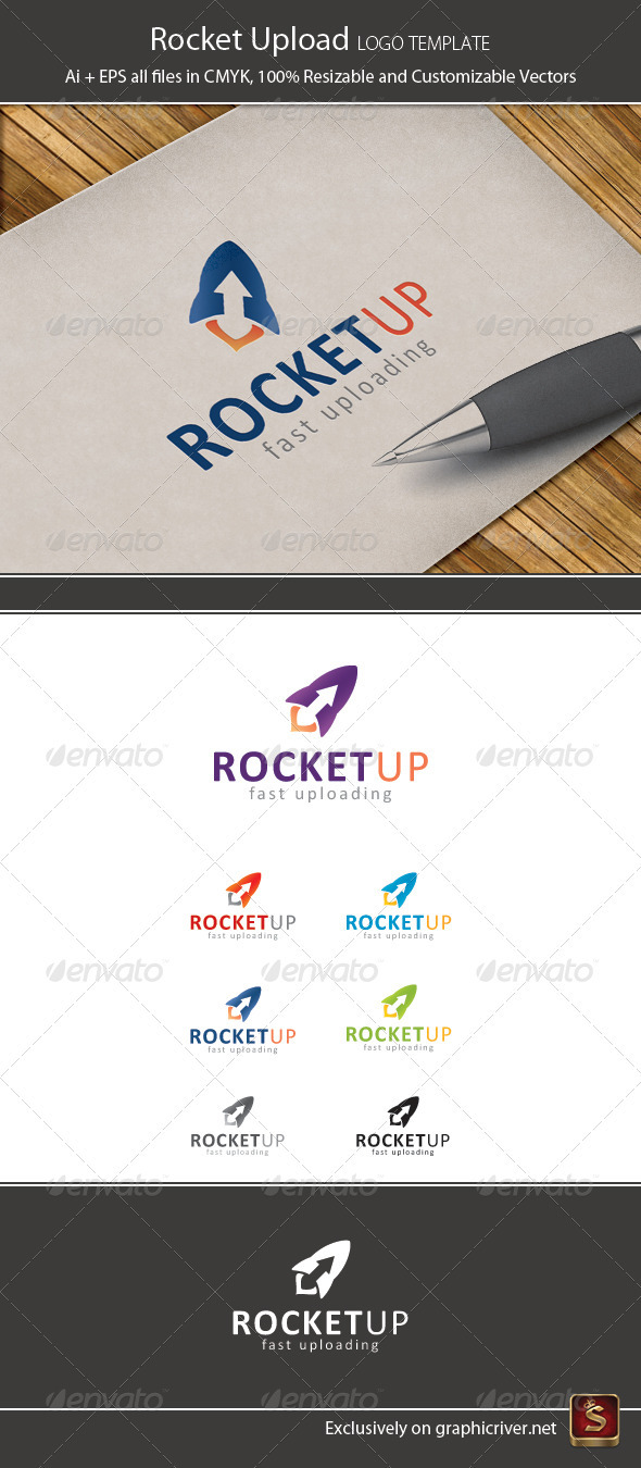 Rocket Upload Logo Template