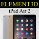 Element3D - Apple iPad Air 2 - 3DOcean Item for Sale