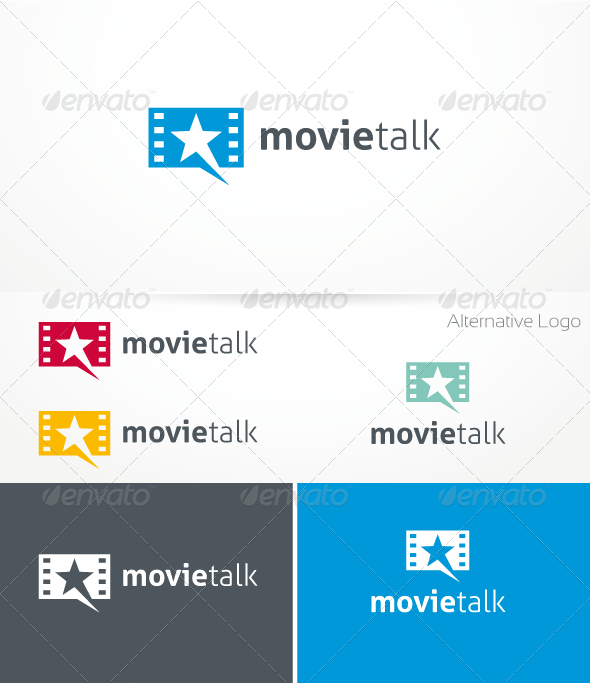 Movie Talk Logo Template