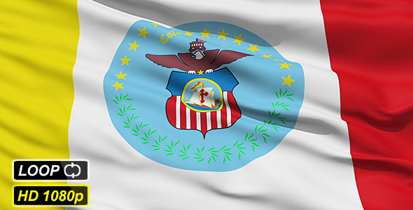 American State City Flag of Columbus