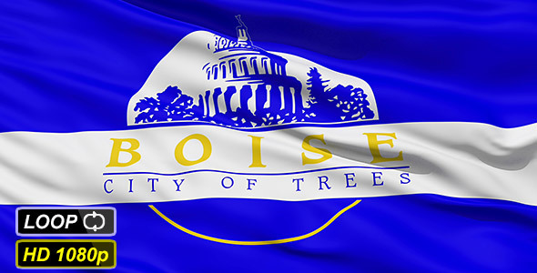 American State City Flag of Boise Idaho alt