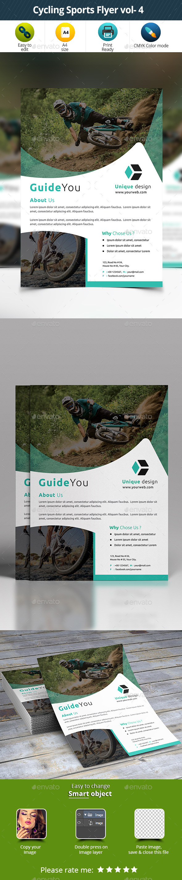 Cycling Sports Flyer vol- 4