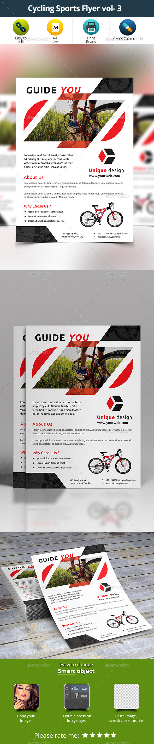 Cycling Sports Flyer vol- 3