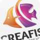 Creafish / Fish - Logo Template - GraphicRiver Item for Sale