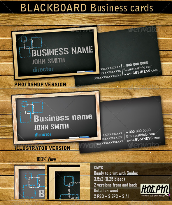 Blackboard Business Cards
