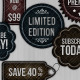 Badges and Tags - Textured - GraphicRiver Item for Sale