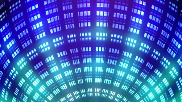 Radial Grid Lights Blue 01