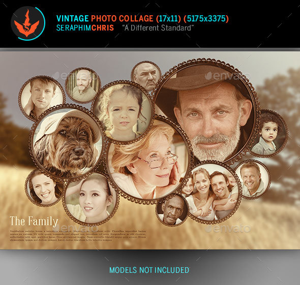 Vintage Photo Collage Template
