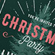 Rustic Christmas Party Flyer - GraphicRiver Item for Sale