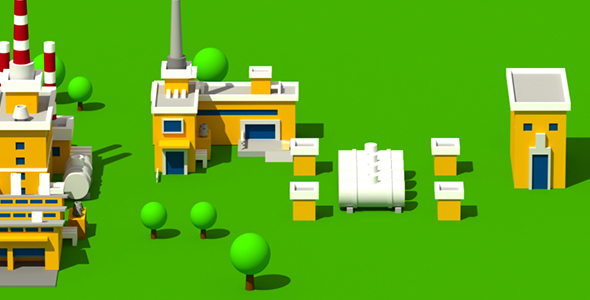 Animated Industrial Background 1 alt