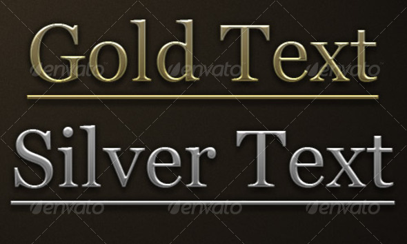 Gold and Silver Photoshop addon