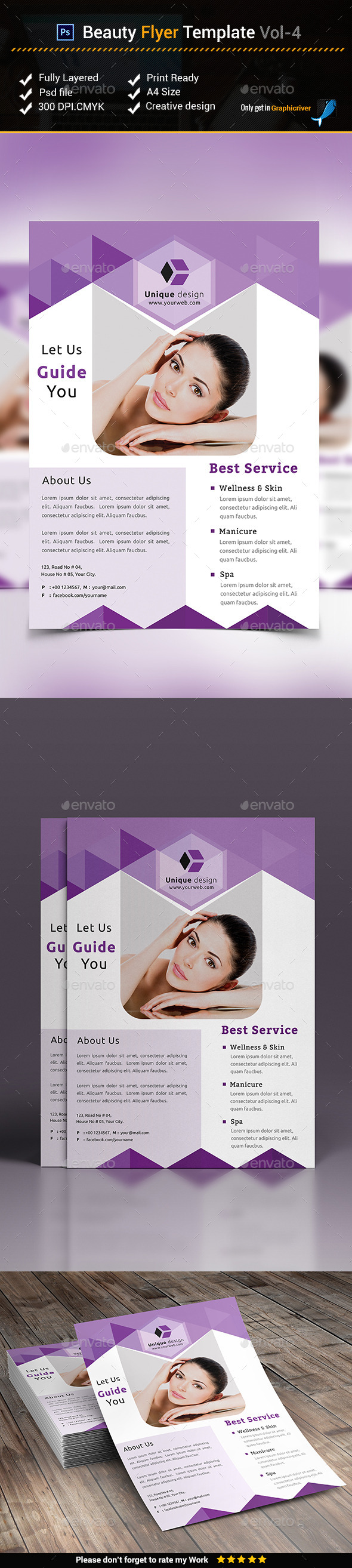 Beauty Flyer Template vol-4