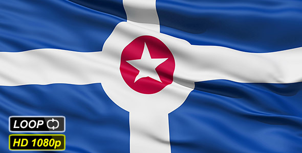 American State City Flag of Indianapolis alt